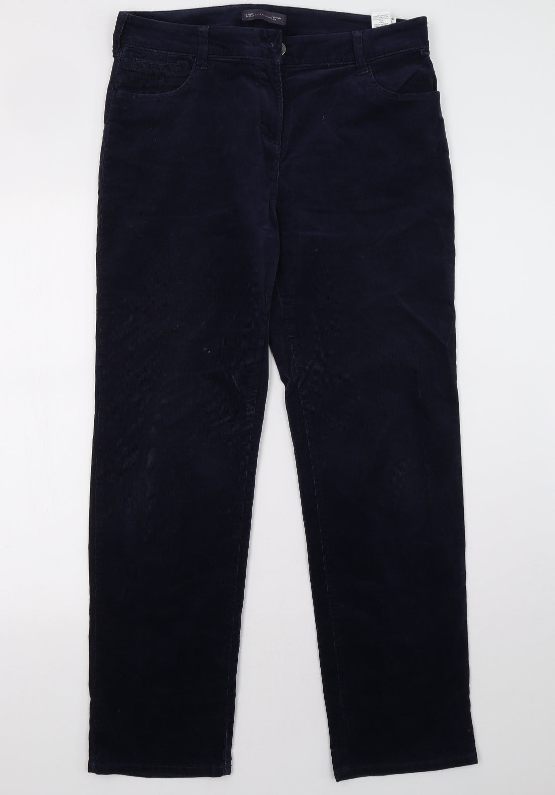 Marks and Spencer Womens Blue   Trousers  Size 14 L34 in
