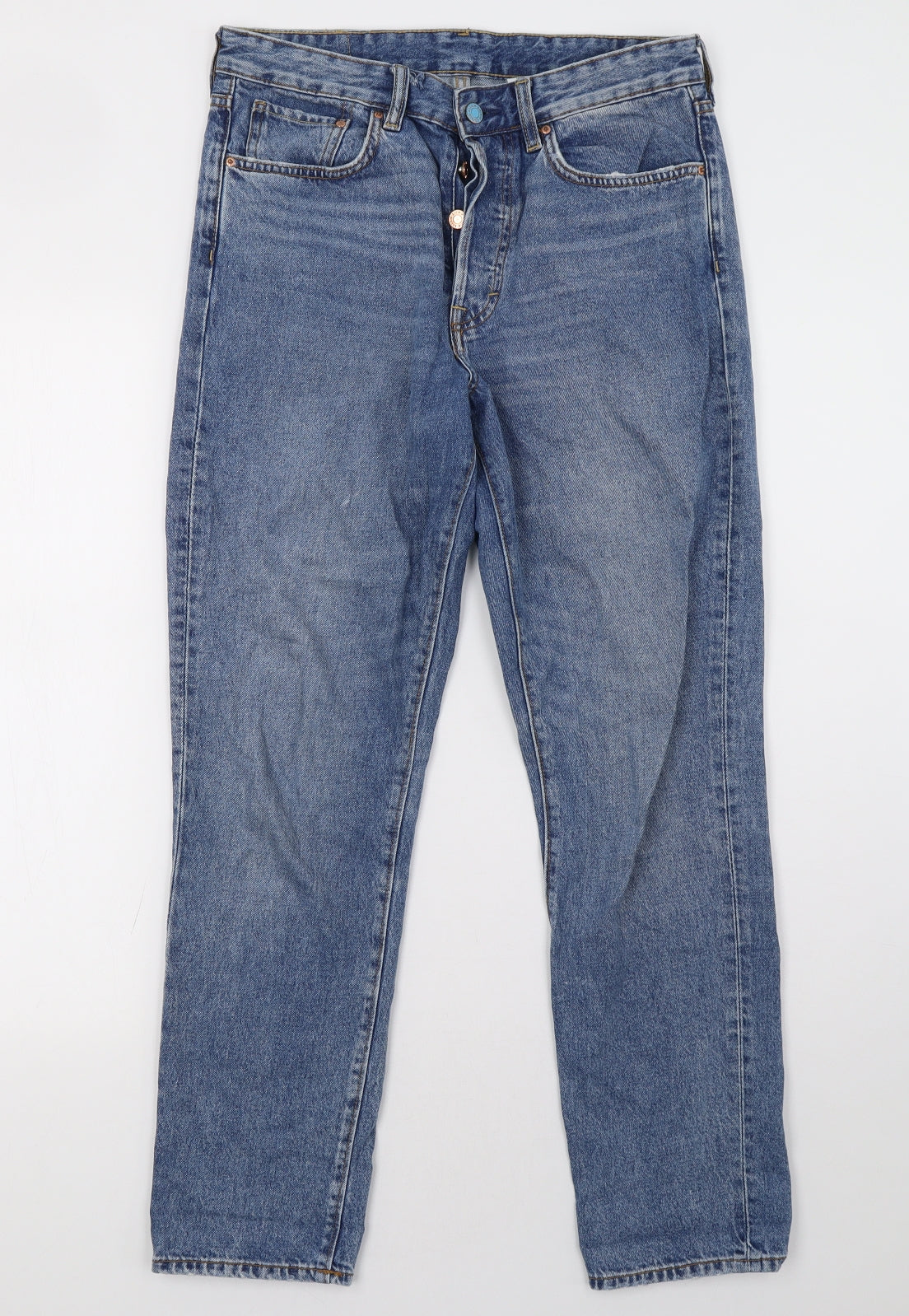 H&M Womens Blue   Straight Jeans Size 30 L29 in