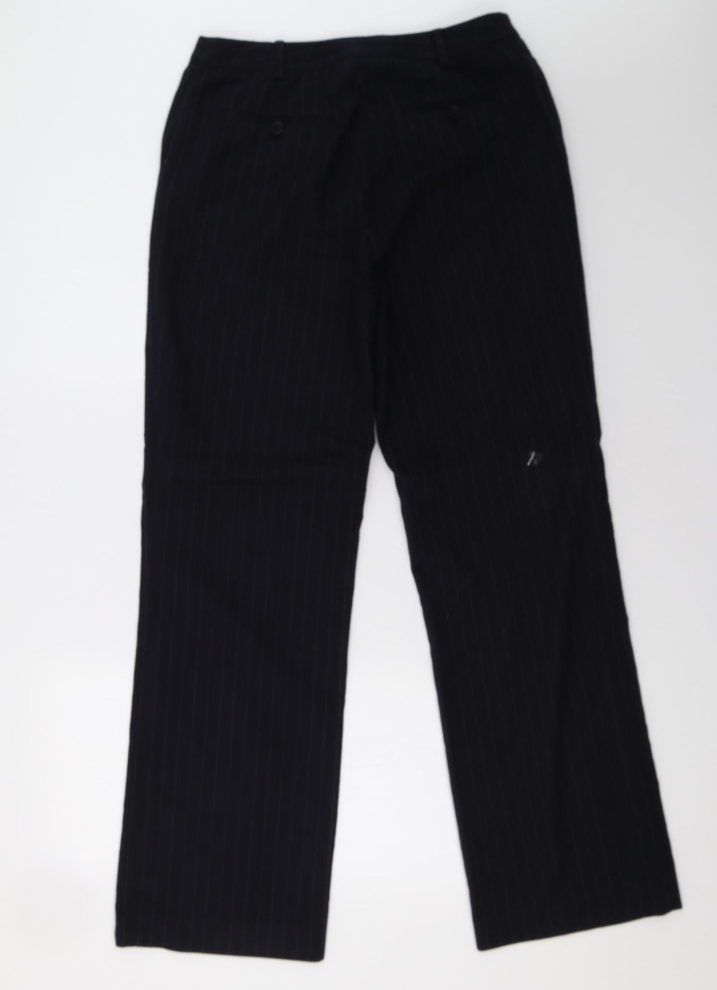 Jaeger Womens Blue Striped  Trousers  Size 12 L34 in