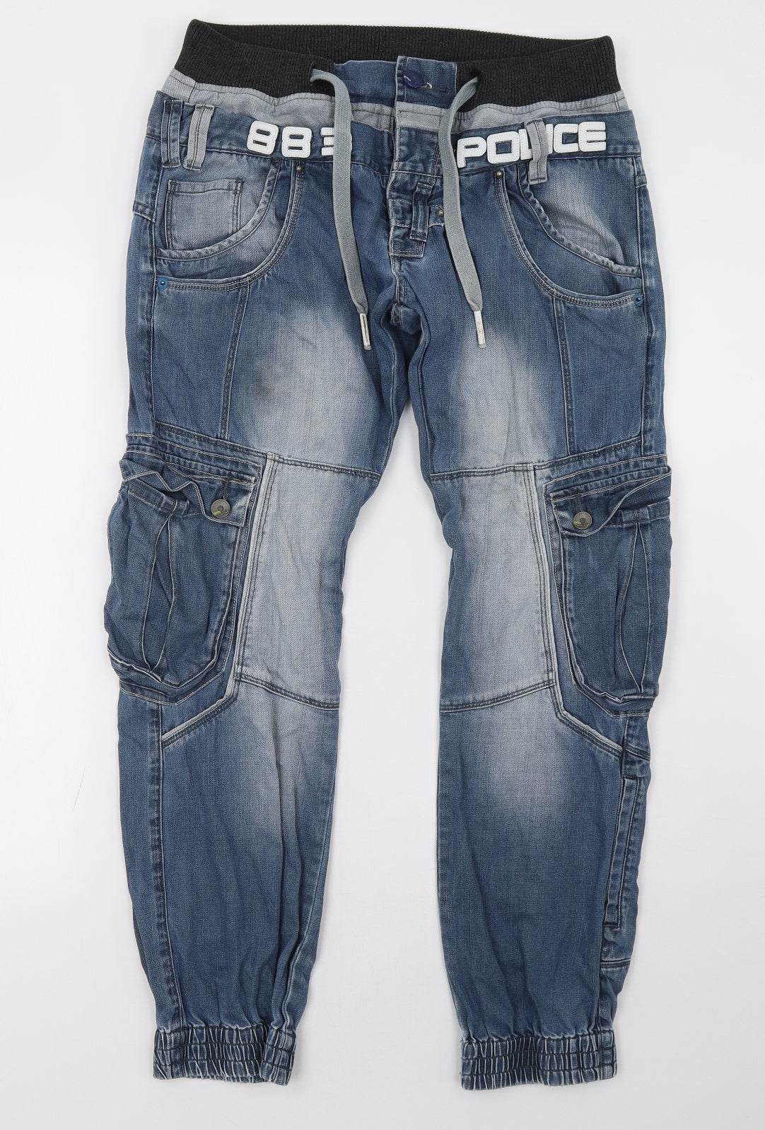 Police Mens Blue   Straight Jeans Size 34 L30 in