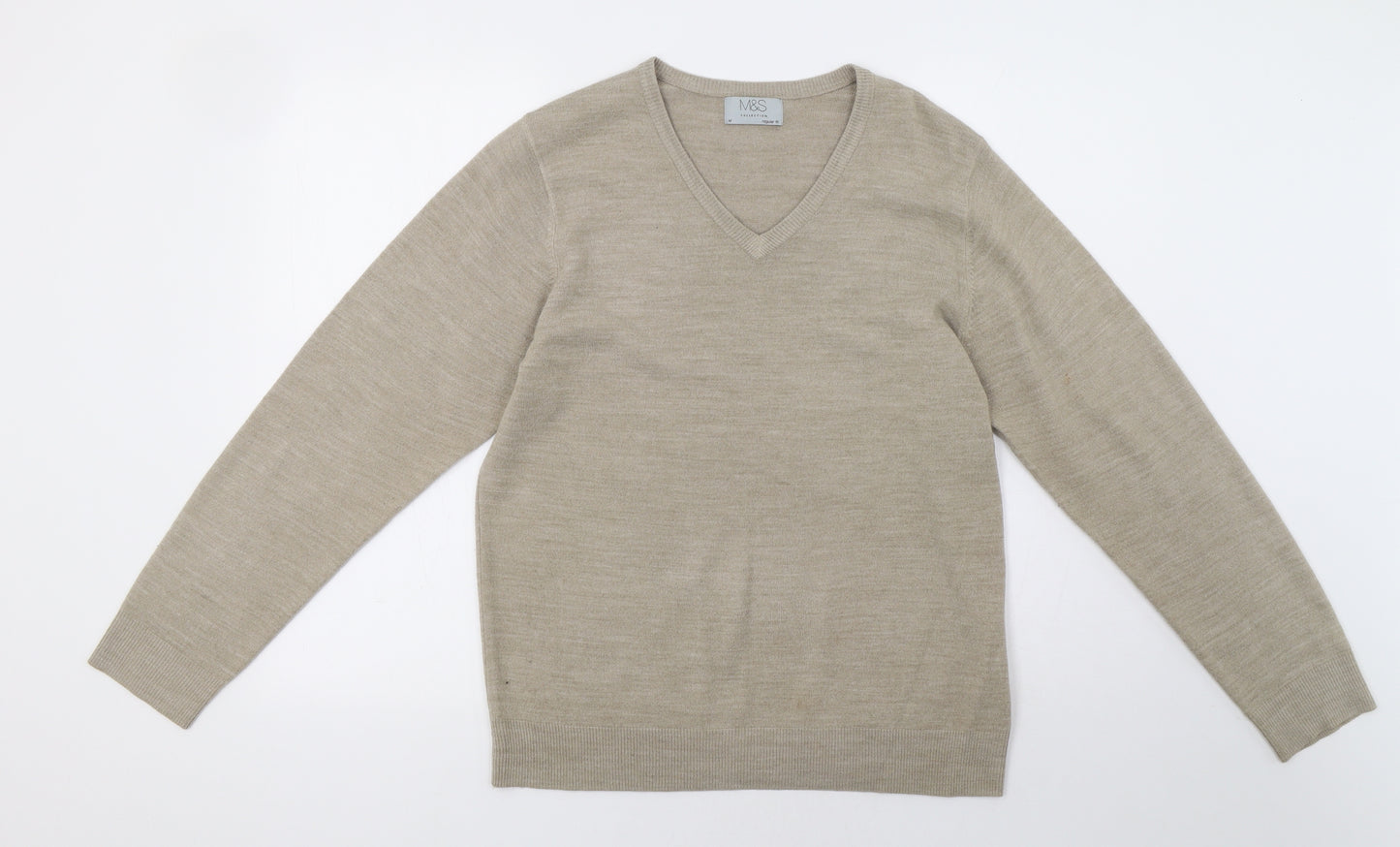 Marks and Spencer Mens Beige   Pullover Sweatshirt Size M