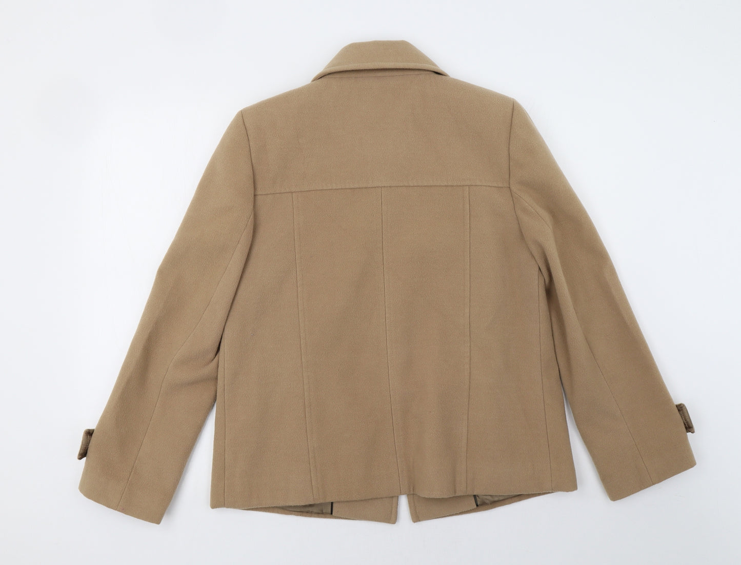 Autonomy Womens Beige   Overcoat Coat Size 10