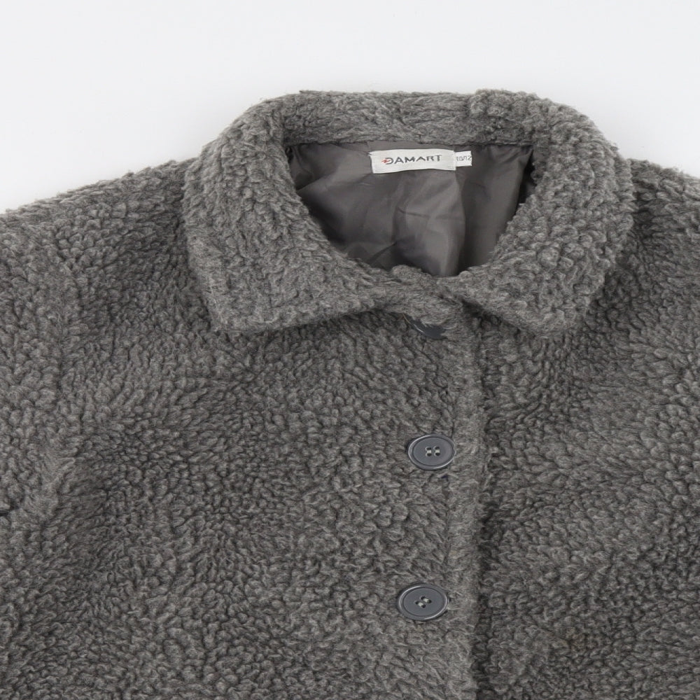 Damart Womens Grey   Overcoat Coat Size 12