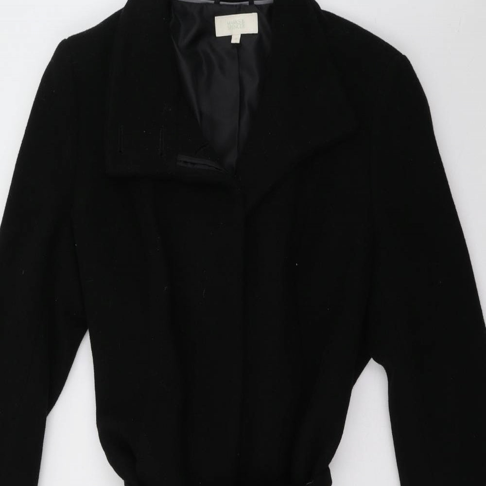 Marks and Spencer Womens Black   Trench Coat Coat Size 18