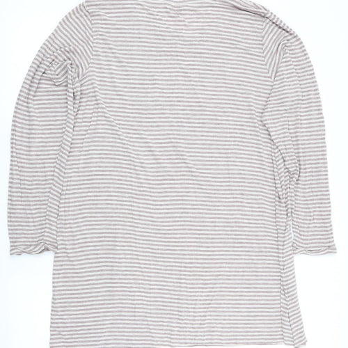 Marks and Spencer Womens Brown Striped   Nightshirt