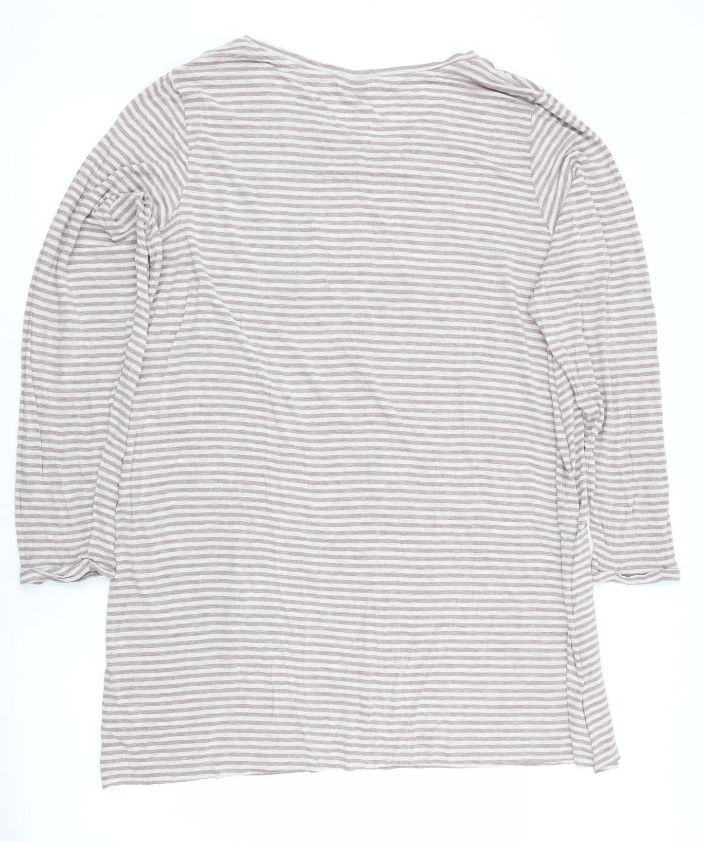 Marks and Spencer Womens Brown Striped   Nightshirt