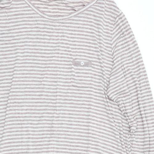 Marks and Spencer Womens Brown Striped   Nightshirt
