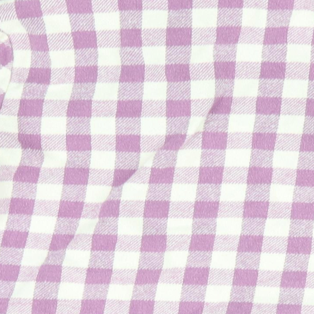 George Girls Purple Check  Basic Button-Up Size 2-3 Years