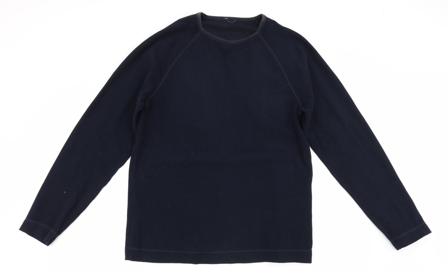 Marks and Spencer Mens Blue   Pullover Jumper Size S  - Fleece texture