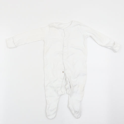 Florence and Fred Baby White   Babygrow One-Piece Size 3-6 Months