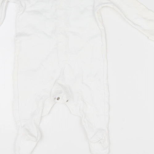 Florence and Fred Baby White   Babygrow One-Piece Size 3-6 Months