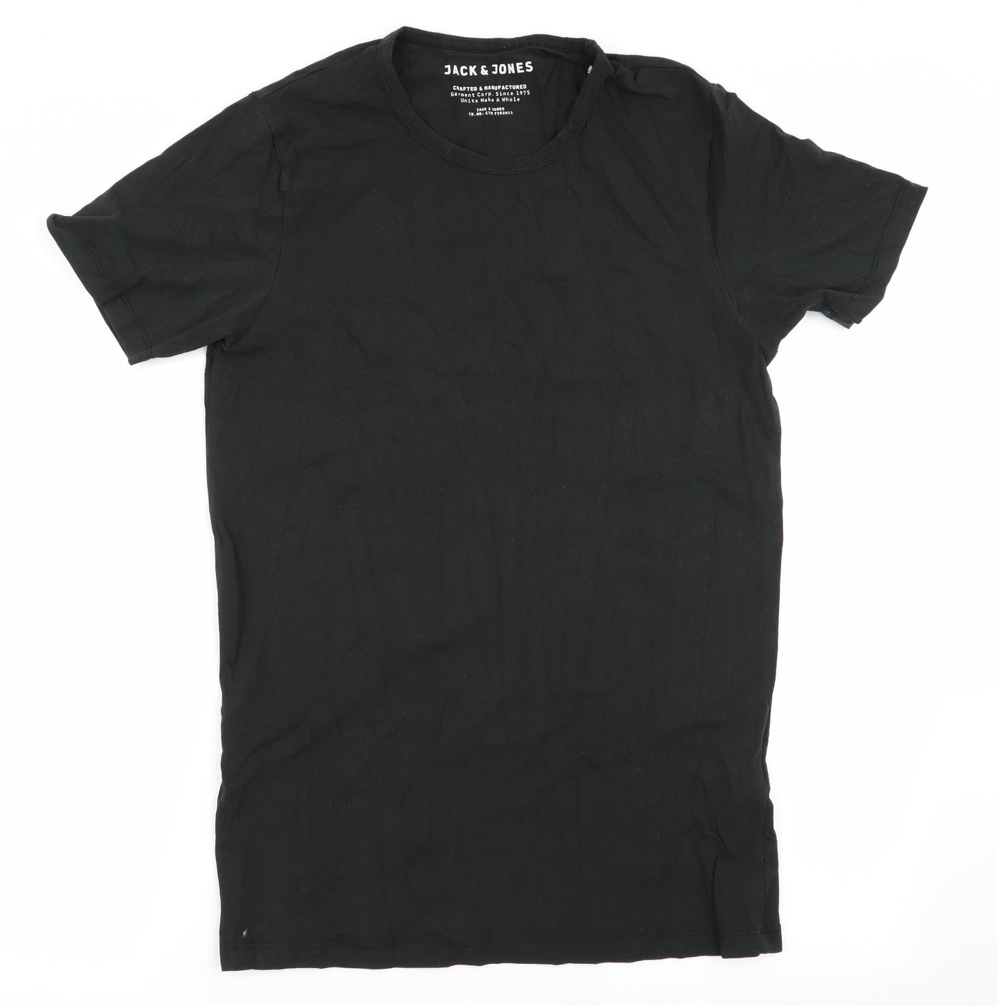 JACK & JONES Mens Black    T-Shirt Size L
