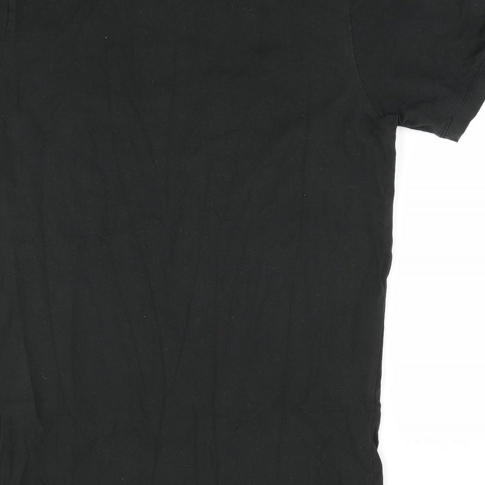 JACK & JONES Mens Black    T-Shirt Size L