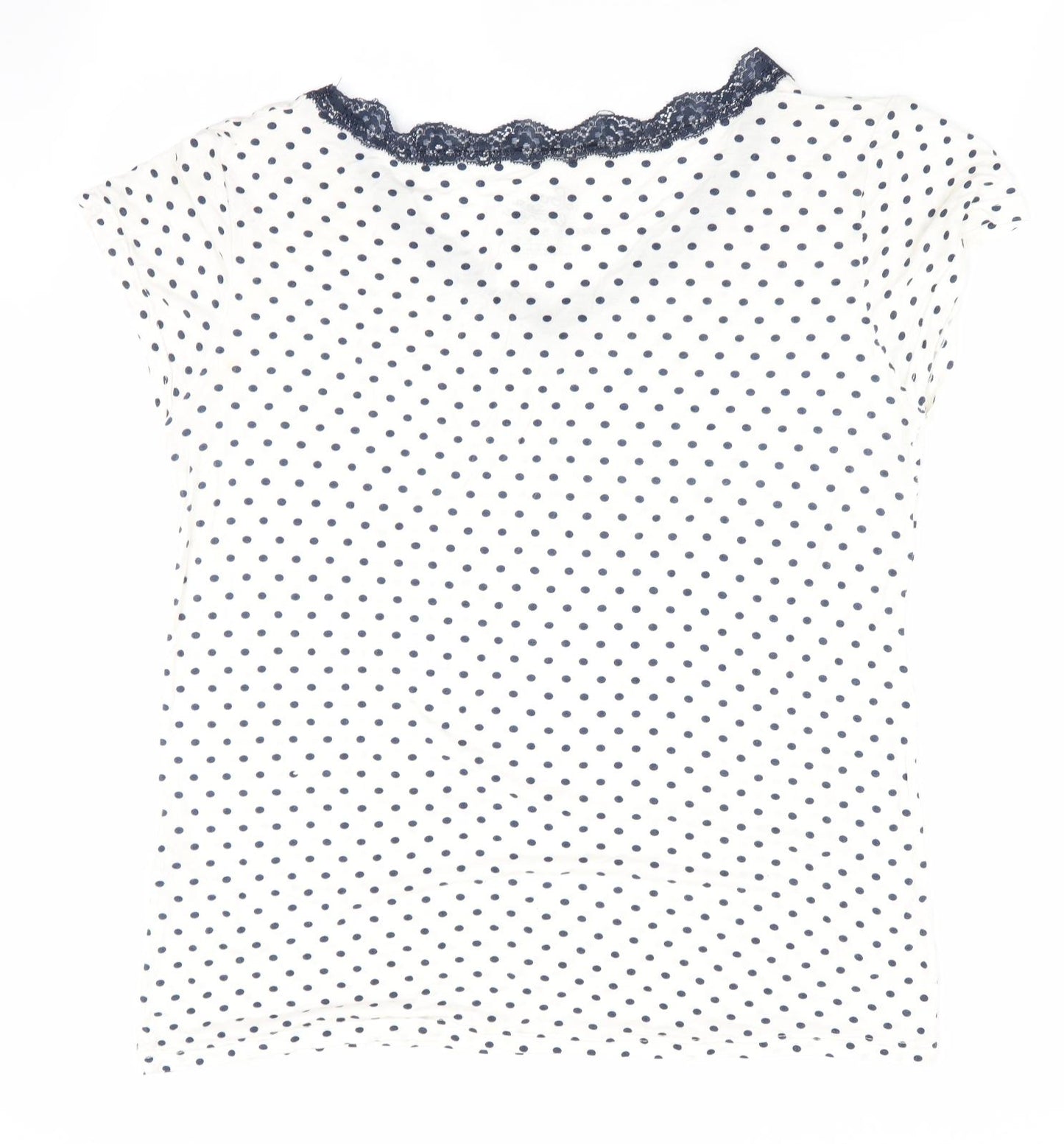 Love To Lounge Womens Blue Polka Dot   Pyjama Top Size 18