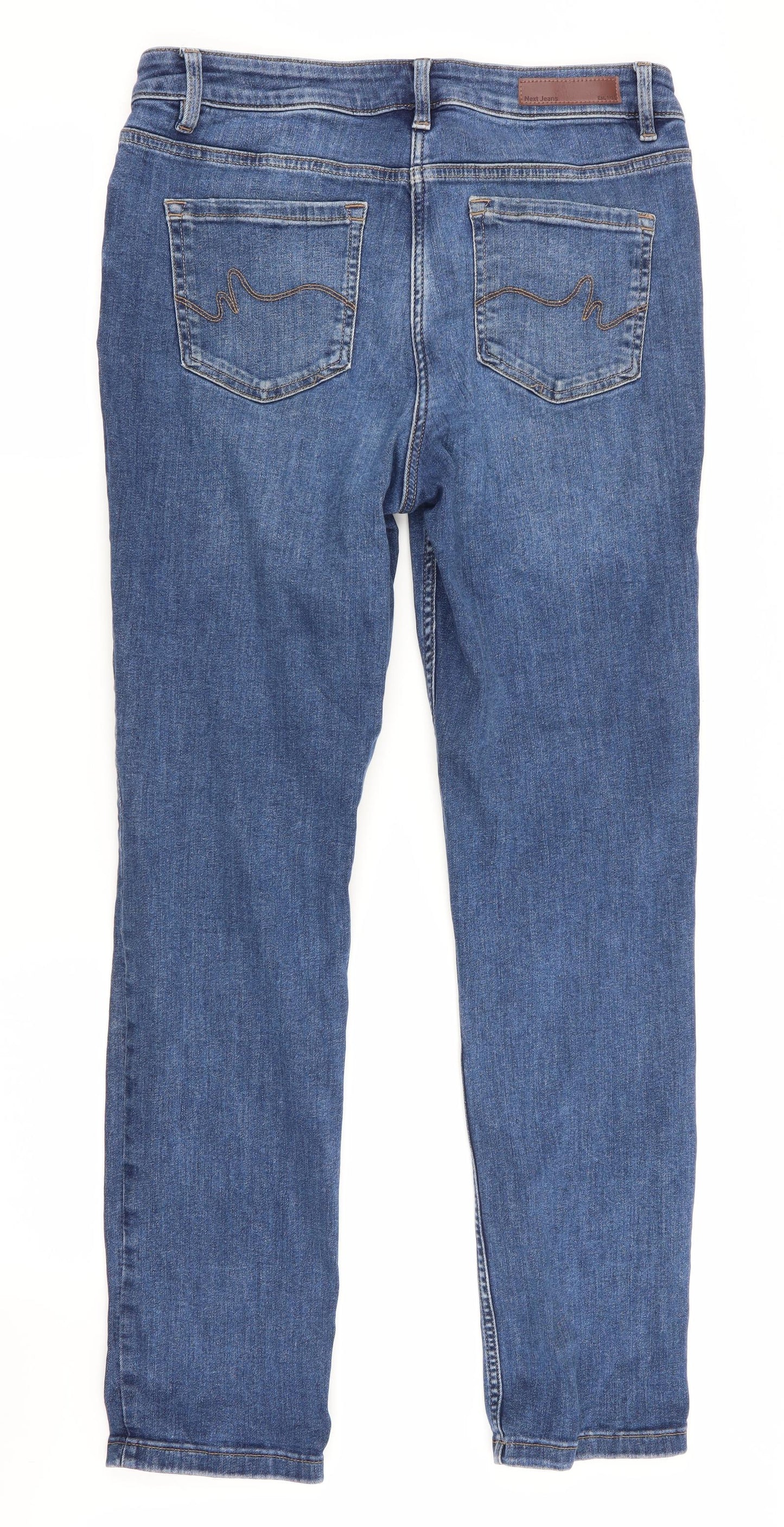 NEXT Womens Blue   Straight Jeans Size 12 L29 in