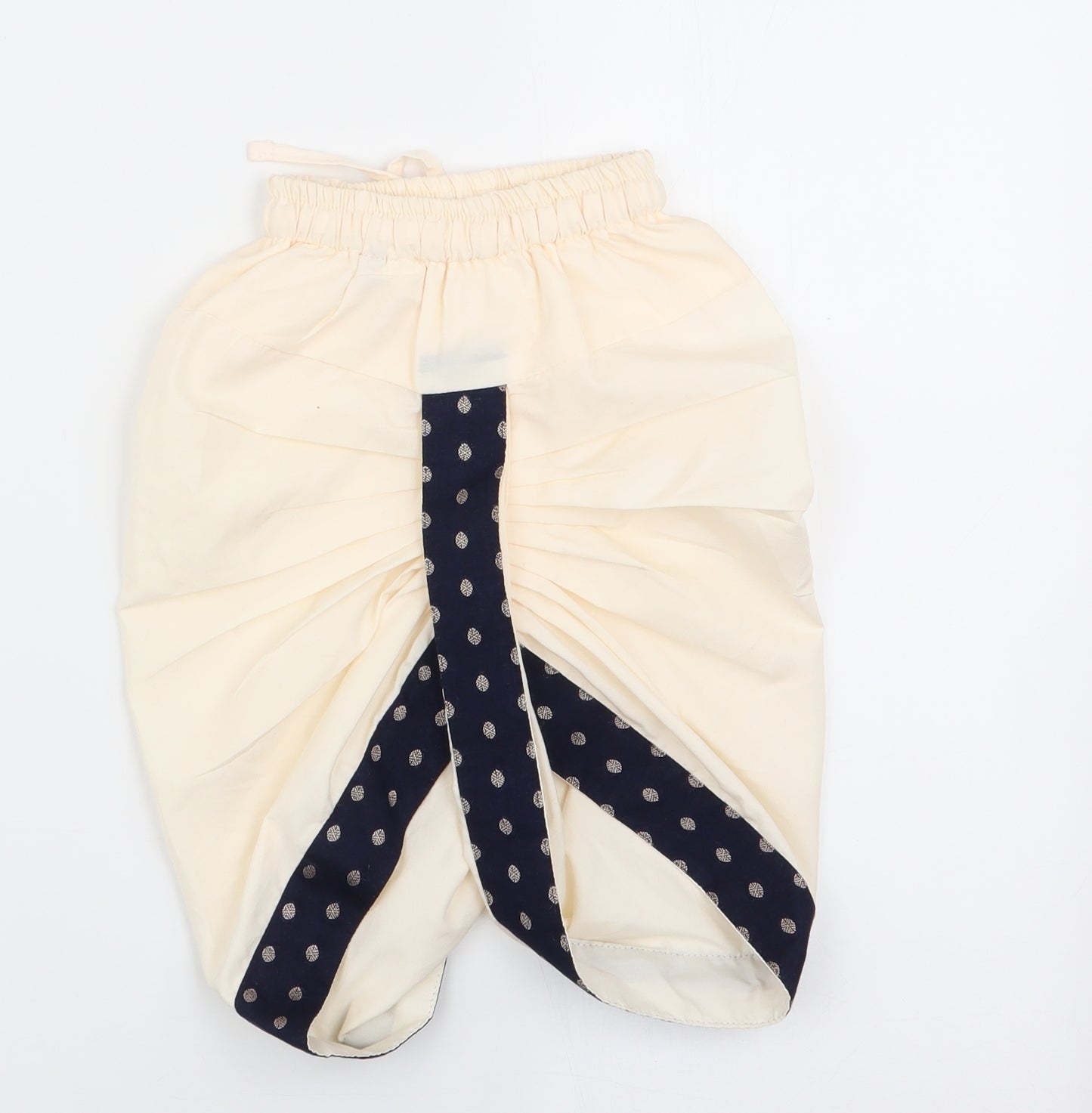 Preworn Girls Ivory   Jogger Trousers Size 9-12 Months