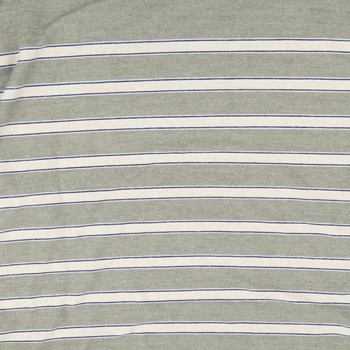 Nutmeg Womens Green Striped  Pullover Jumper Size 14