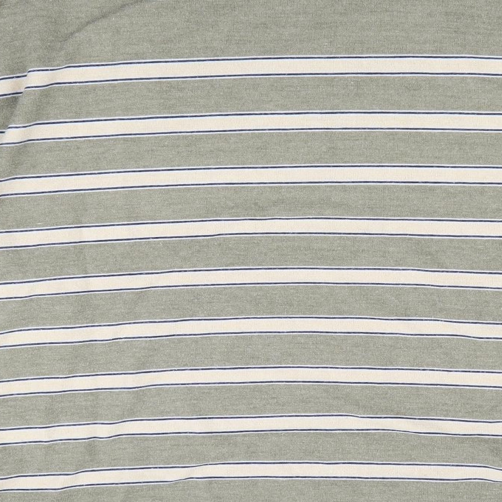 Nutmeg Womens Green Striped  Pullover Jumper Size 14