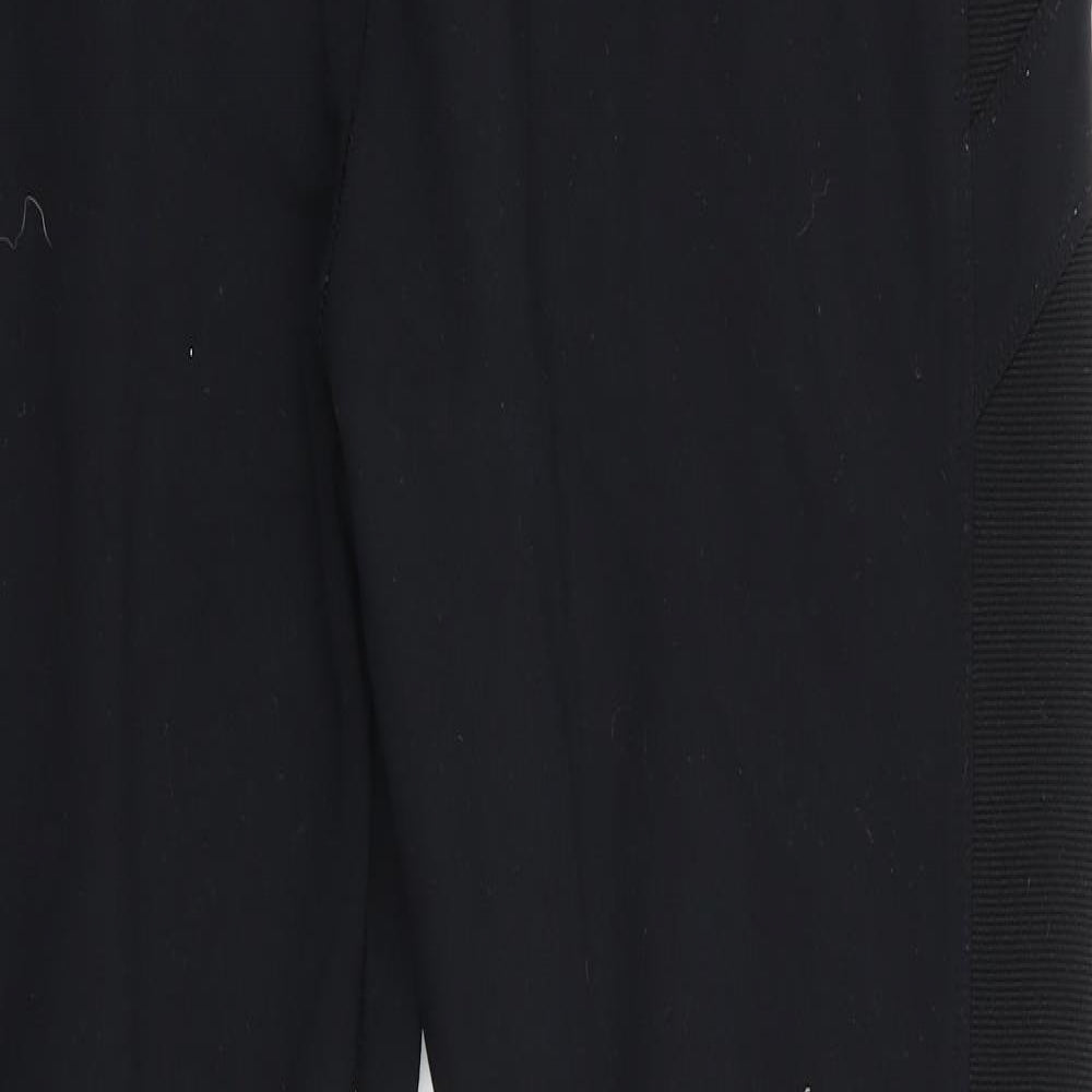 New Look Womens Black   Cropped Leggings Size 16 L25 in