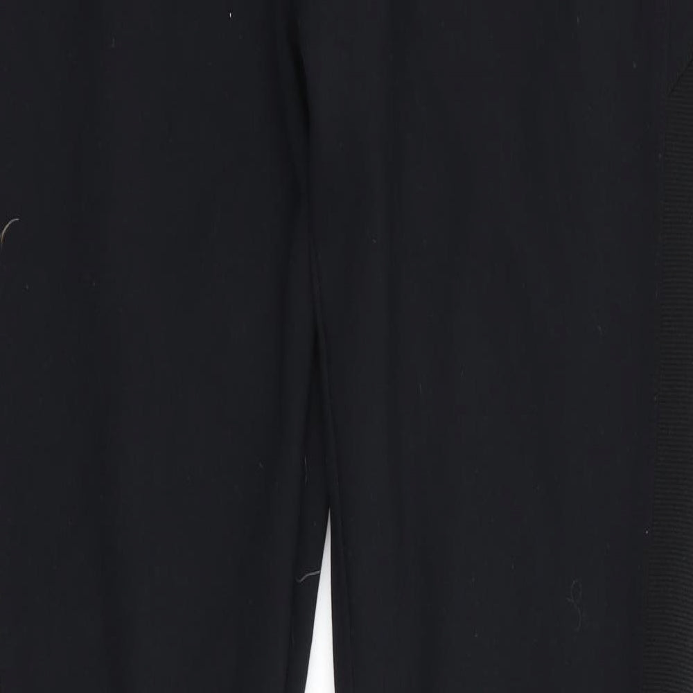 New Look Womens Black   Cropped Leggings Size 16 L25 in