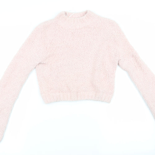 Divided Womens Pink   Pullover Jumper Size 4