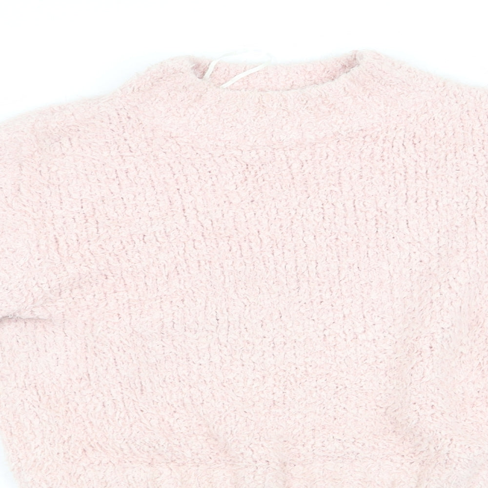 Divided Womens Pink   Pullover Jumper Size 4