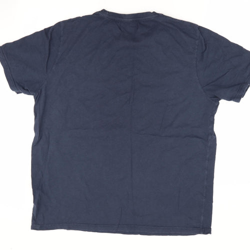 Rupert Buckley Mens Blue    T-Shirt Size 2XL