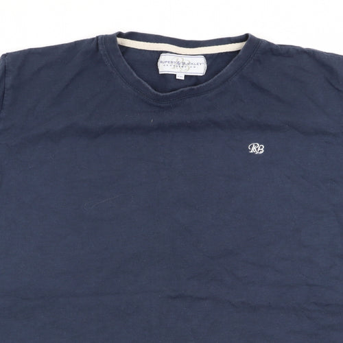 Rupert Buckley Mens Blue    T-Shirt Size 2XL