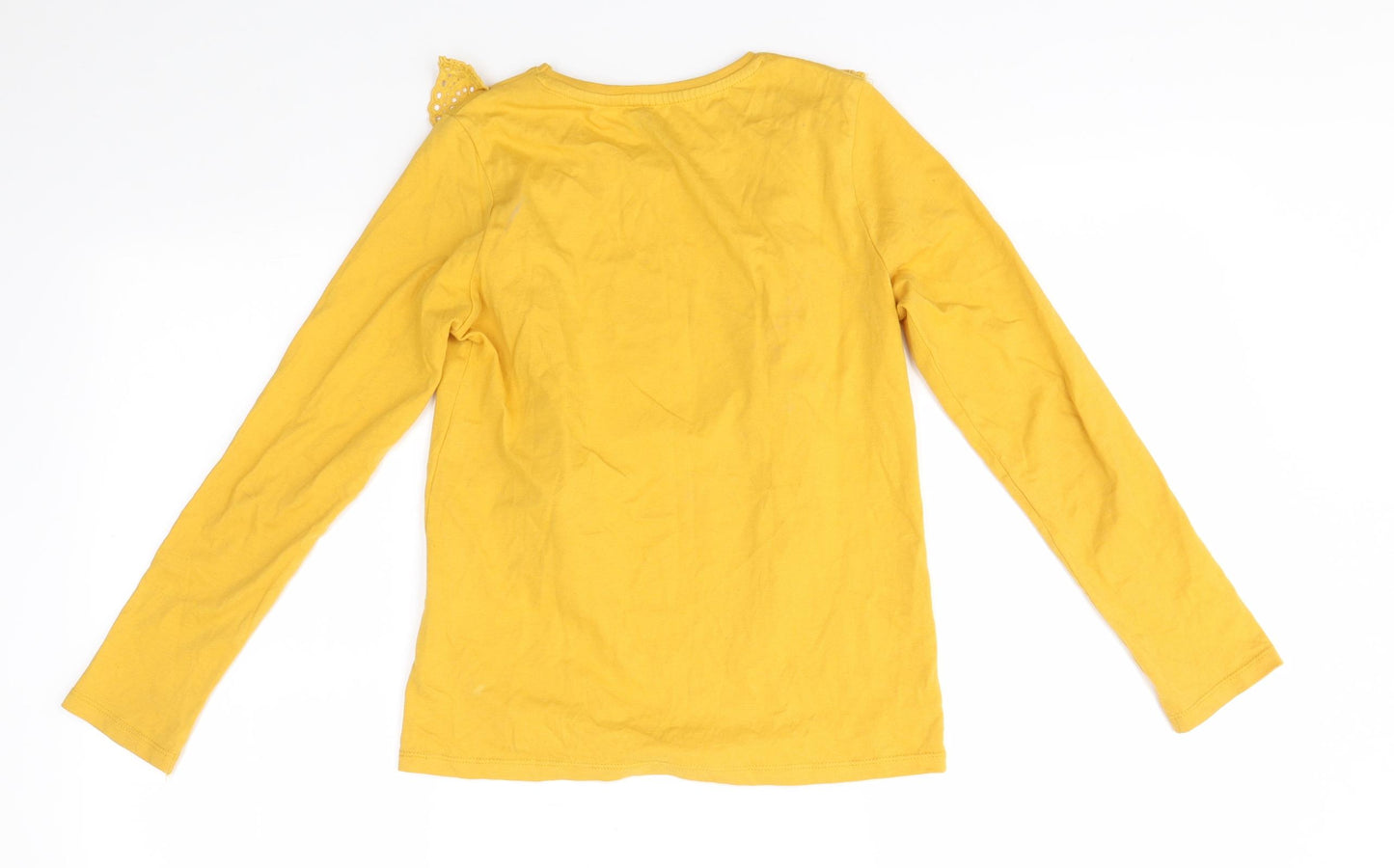 F&F Girls Yellow   Basic T-Shirt Size 9-10 Years