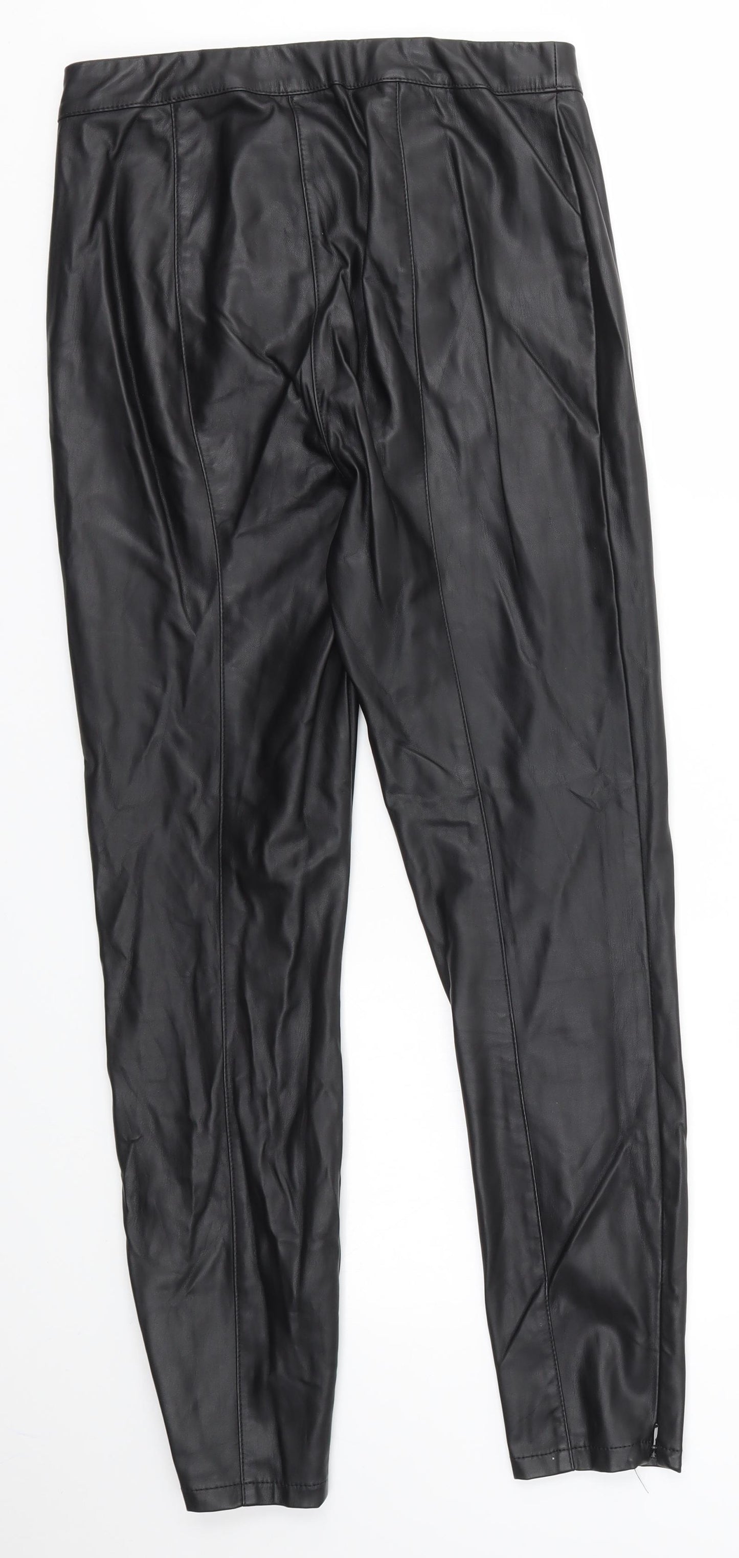 NEXT Womens Black   Trousers  Size 8 L27 in