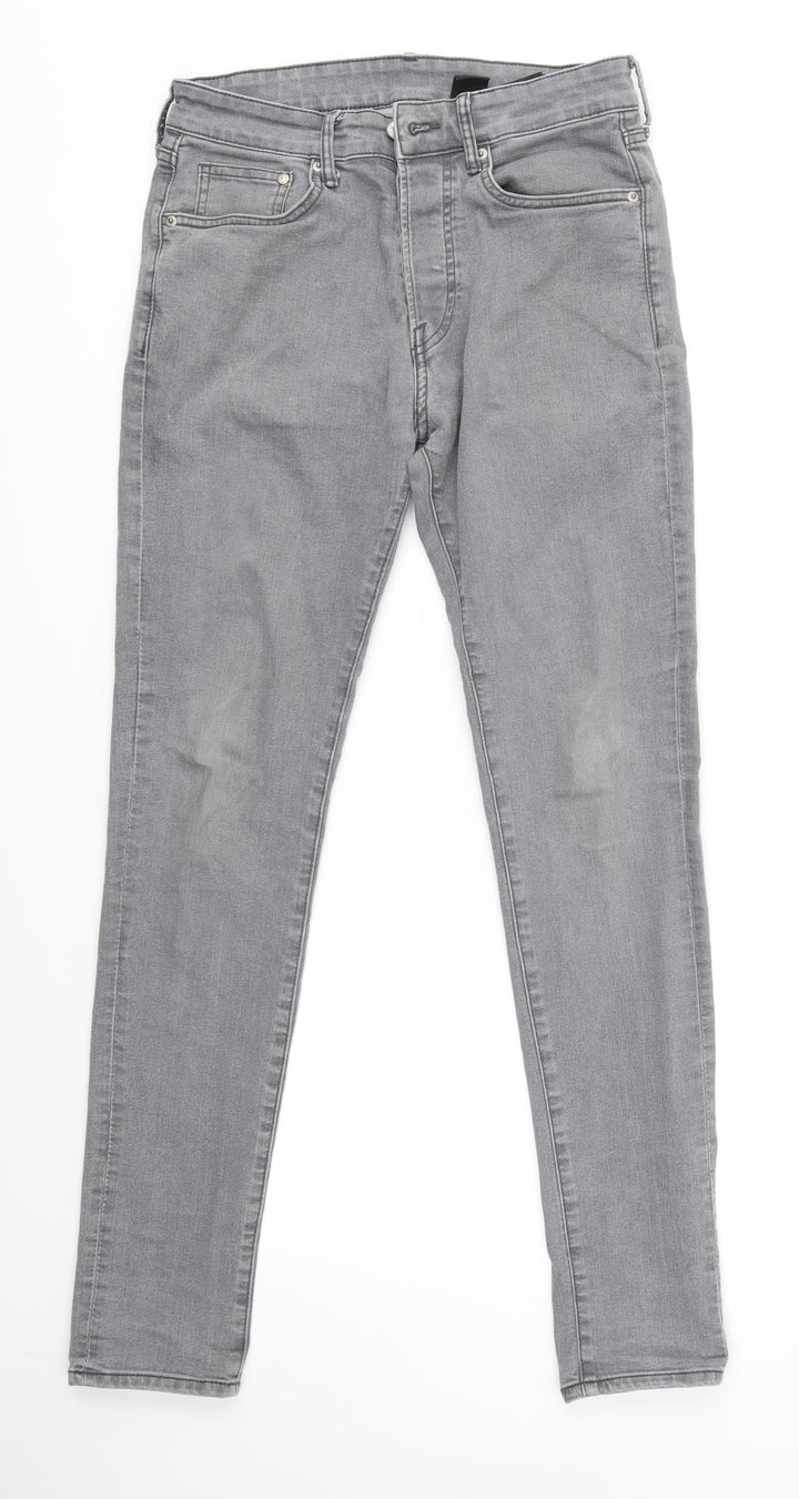 H&M Womens Grey   Skinny Jeans Size 30 in L30 in