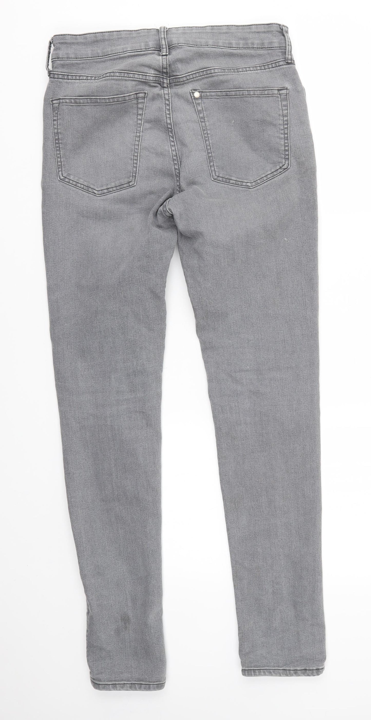H&M Womens Grey   Skinny Jeans Size 30 in L30 in