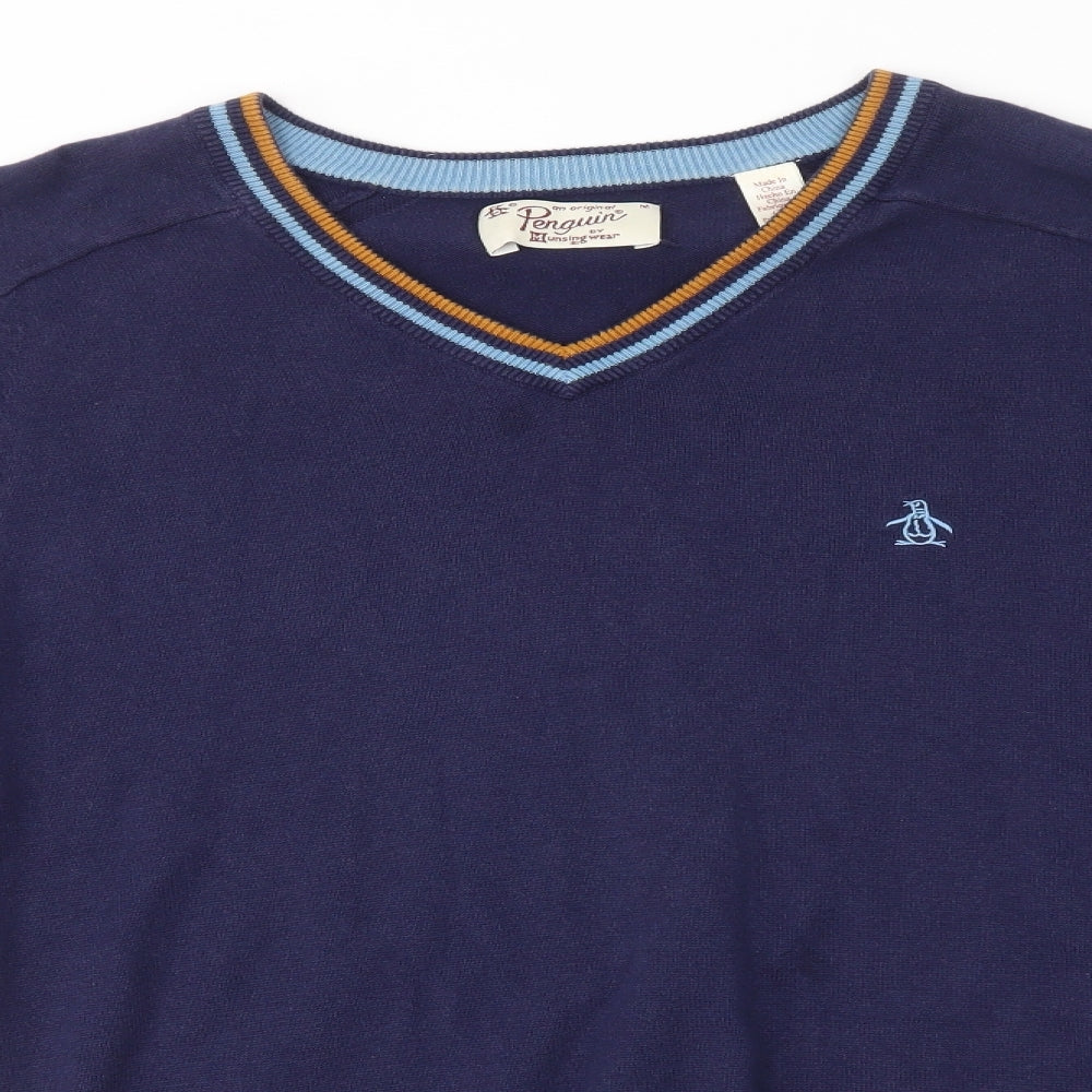 Penguin Mens Blue   Pullover Jumper Size M