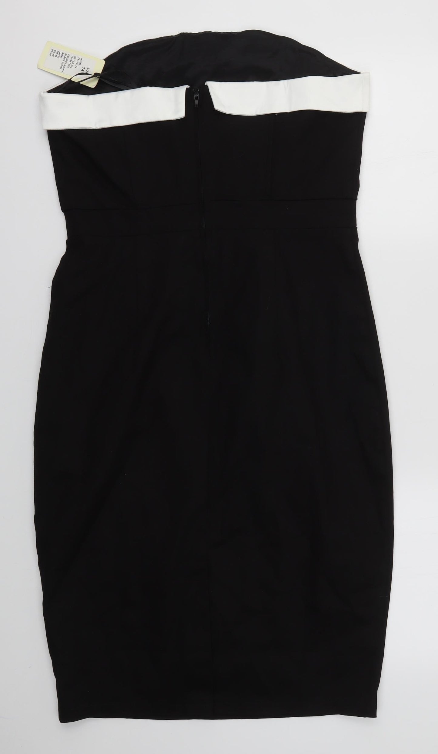 Lindy Bop Womens Black   Pencil Dress  Size 14