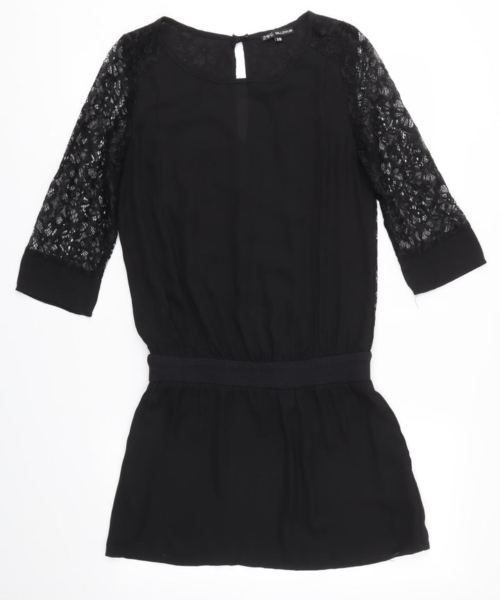 Millenium Womens Black A-Line Size S