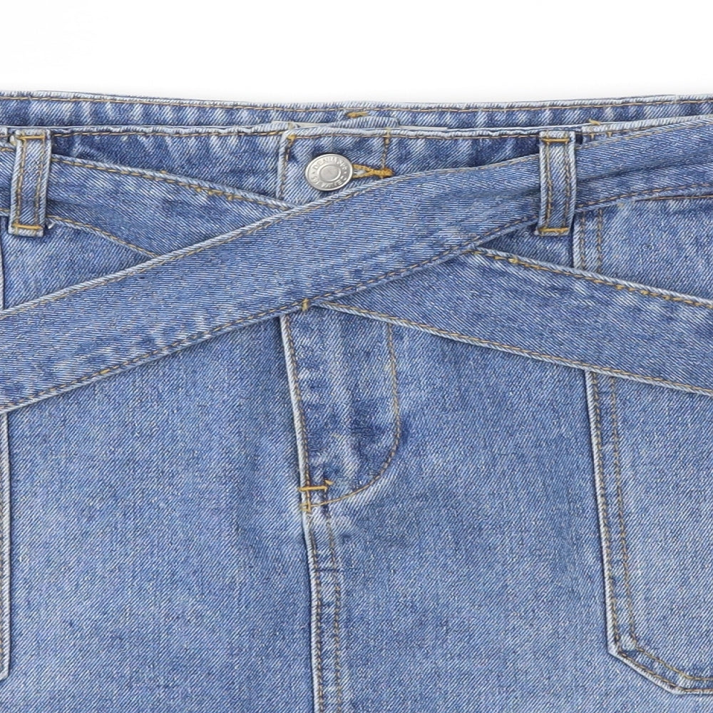 365 Denim Womens Blue   A-Line Skirt Size 16