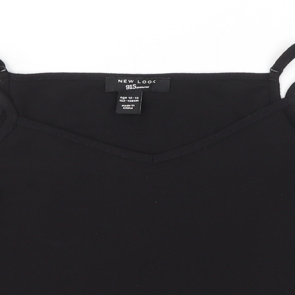 New Look Girls Black   Basic Blouse Size 12-13 Years