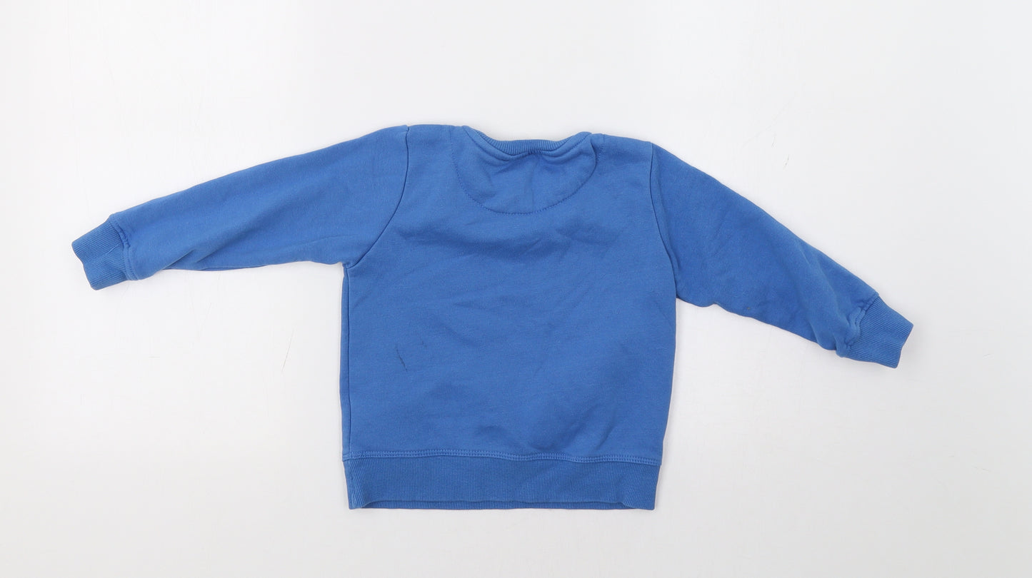 Pep&Co Boys Blue   Pullover Sweatshirt Size 2-3 Years  - Dino Christmas