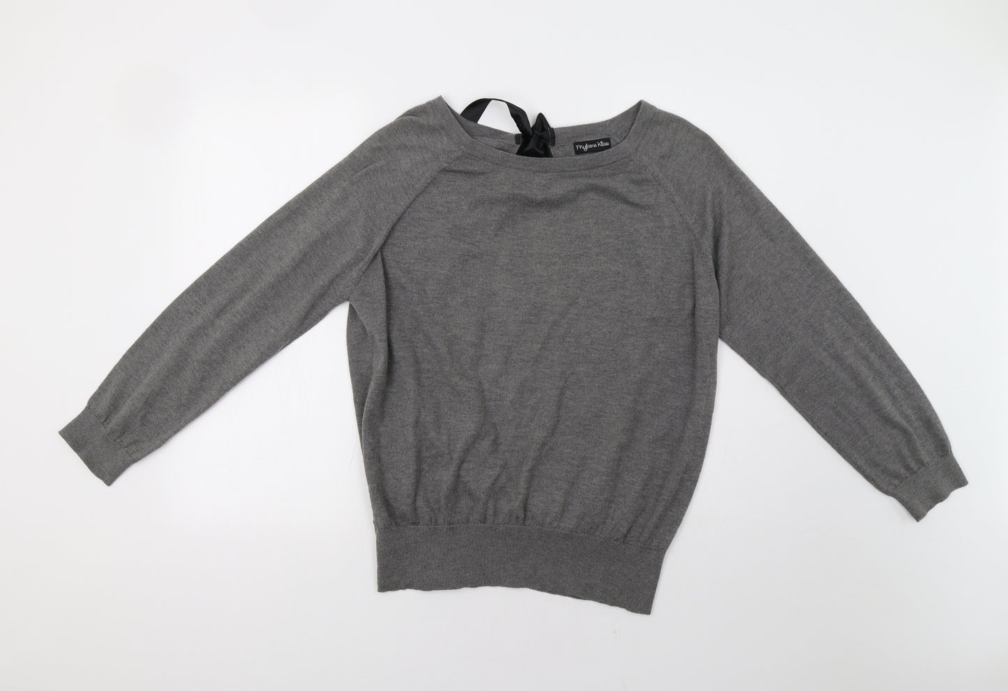 Myleene Womens Grey   Pullover Jumper Size 12  - Open Back