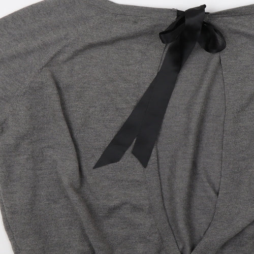 Myleene Womens Grey   Pullover Jumper Size 12  - Open Back