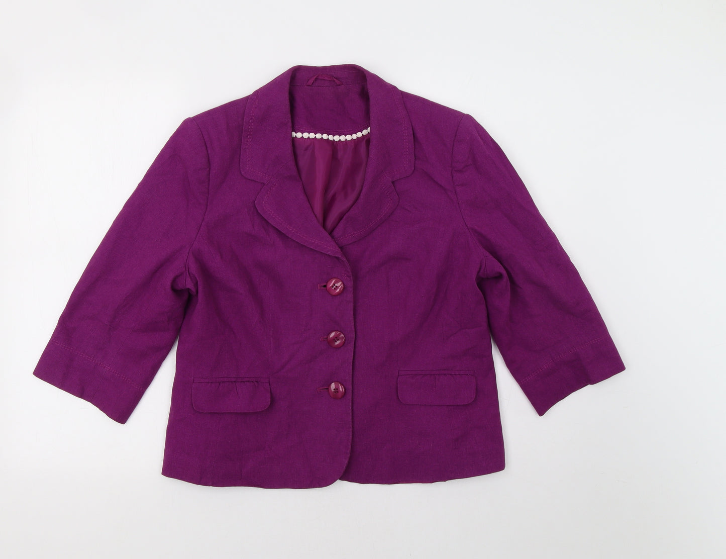 BHS Womens Purple   Jacket Blazer Size 16