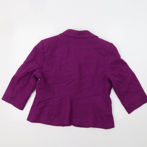 BHS Womens Purple   Jacket Blazer Size 16