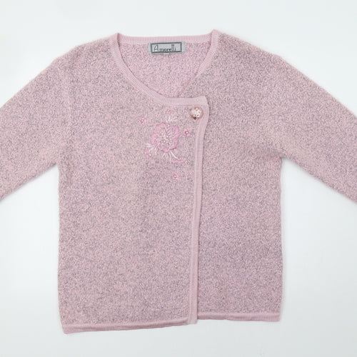 Amolretti Womens Pink   Cardigan Jumper Size XL