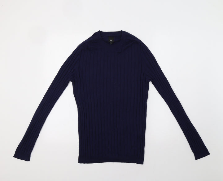 River Island Womens Blue Pullover Jumper Size L
