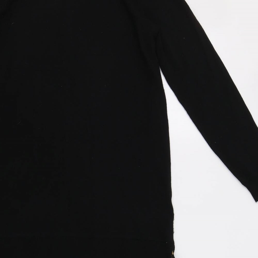 NEXT Womens Black Floral  Jumper Dress  Size 12
