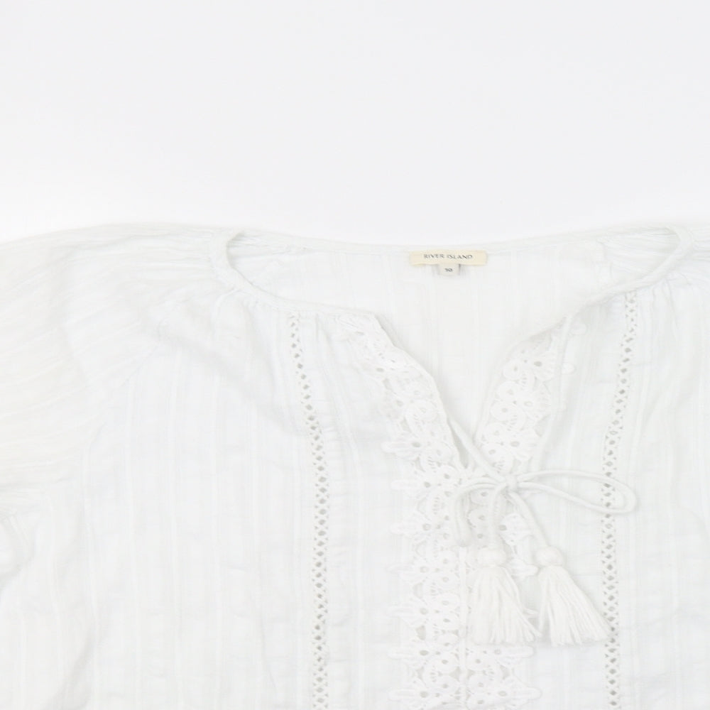 River Island Womens White   Basic Blouse Size 10