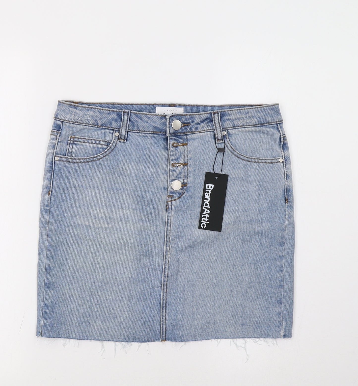 Brand Attic Womens Blue  Denim Mini Skirt Size 12