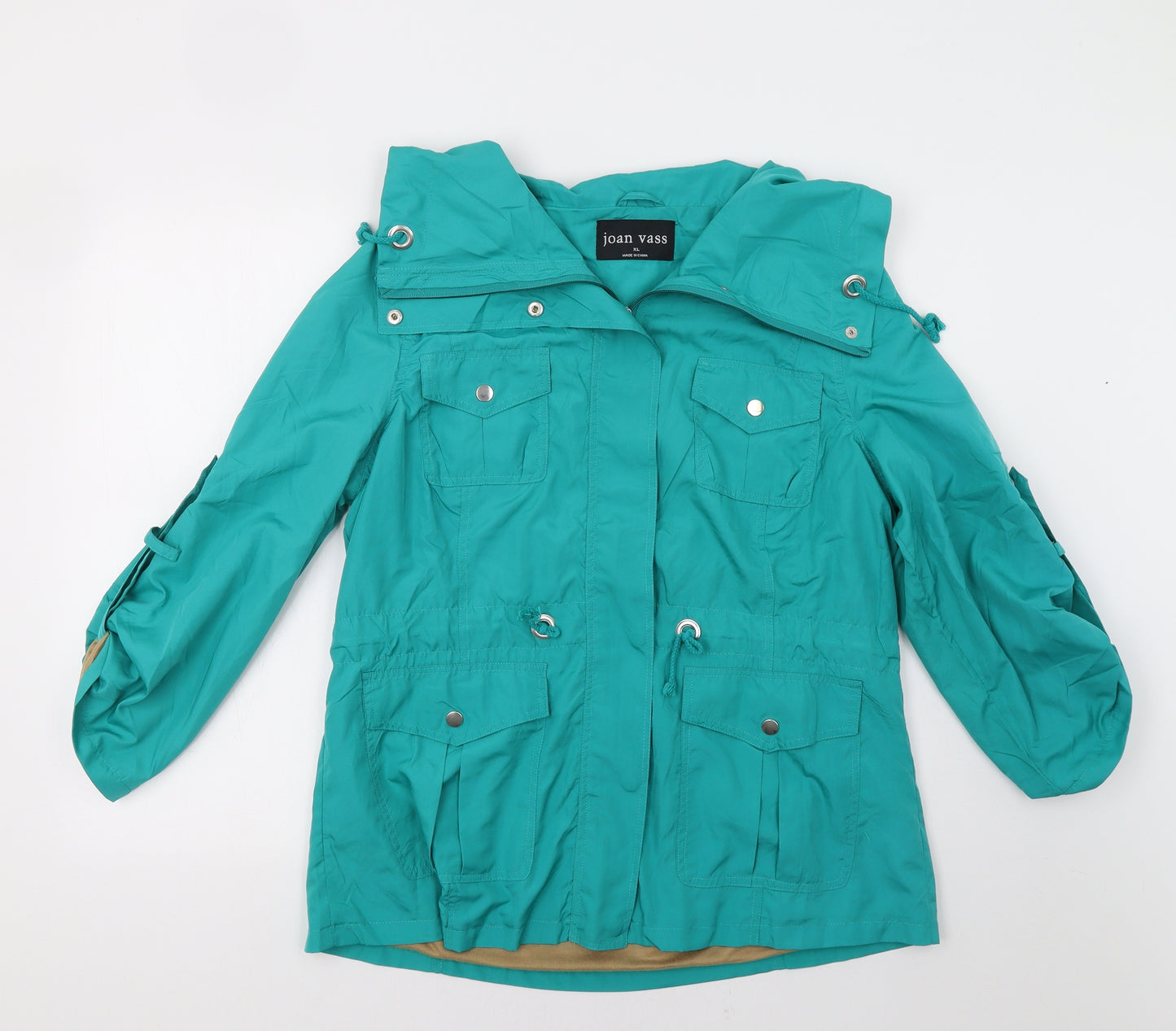 Joan Vass Womens Green   Jacket  Size XL