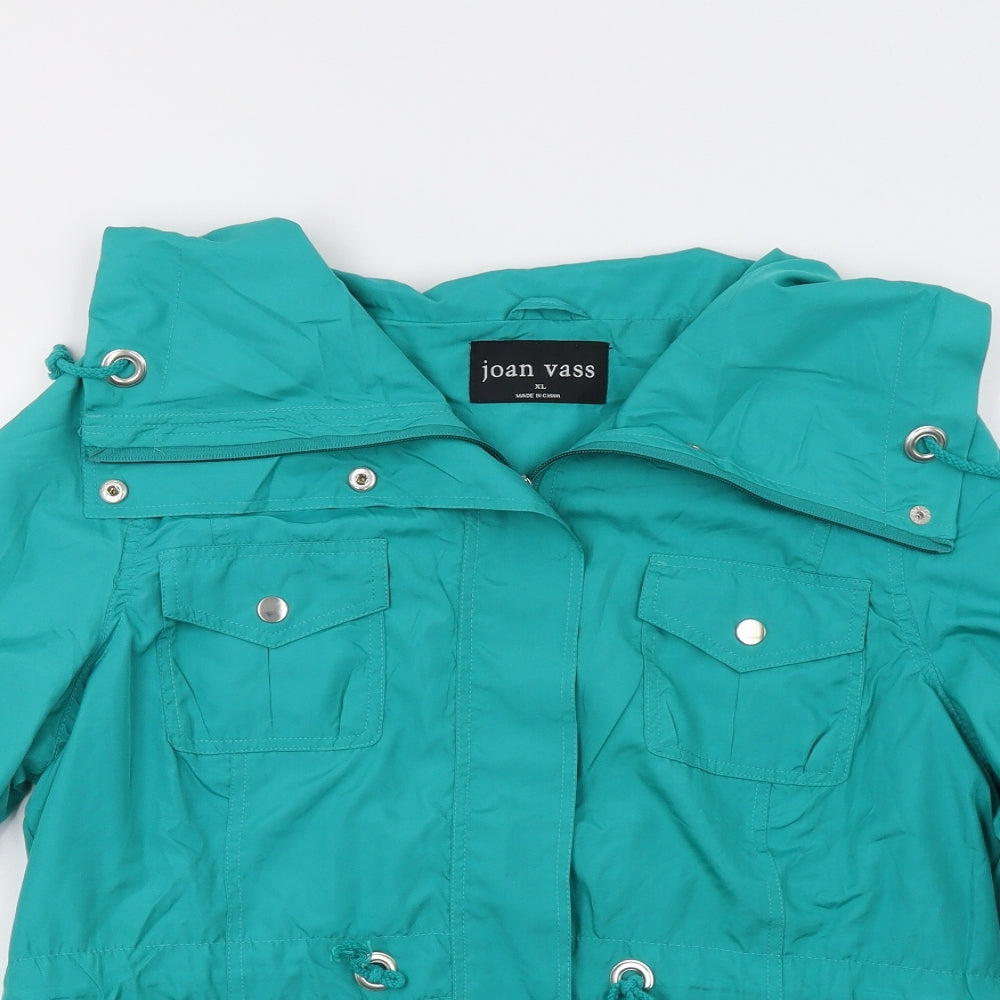 Joan Vass Womens Green   Jacket  Size XL