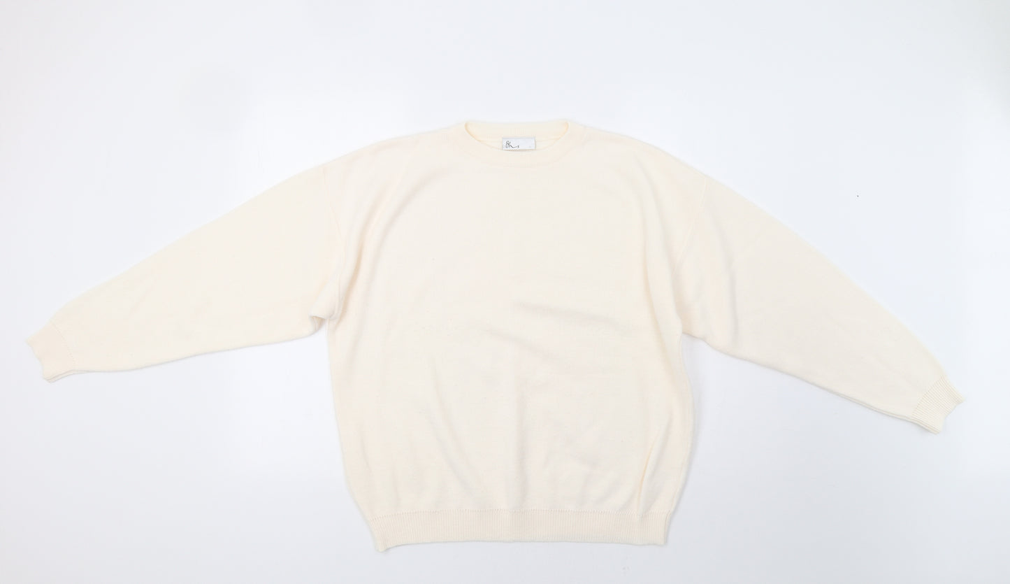 BHS Womens Ivory   Pullover Jumper Size L